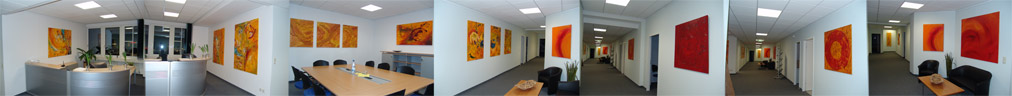 Unternehmensräume mit Kunst