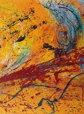 Summertime, Triptychon, 120 × 240 cm