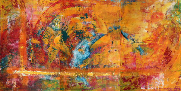 Hand in Hand, 120 × 140 cm